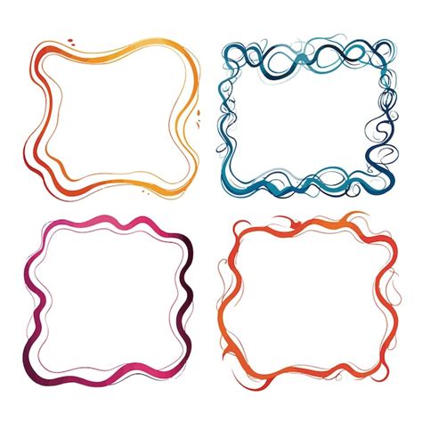 Vector squiggle frame | Premium AI-generated vector