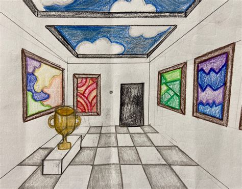Year 9 Homework – One Point Perspective Art Gallery | St Cecilia's RC High School