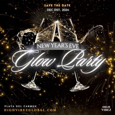 New Years Eve - GLOW PARTY, Cancun, Playa del Carmen, Mexico, 31 ...