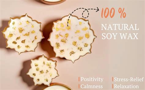 AuraDecor Wax Lotus Candle Gift Set - Scented Floral Urli Candles of 3 ...