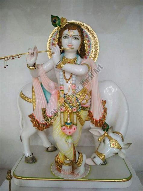 Marble Krishna Cow Statue Manufacturer Exporter Supplier from Jaipur India