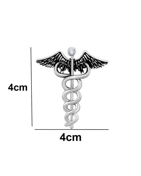 Caduceus Doctor's Brooch / Lapel Pin