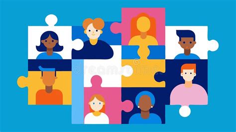 Puzzle Pieces Floating Puzzle Pieces that Represent Different Aspects ...