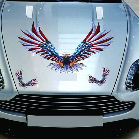 Practisol Patriotic Bald Eagle Car Decal Stickers - Vinyl India | Ubuy