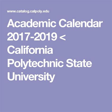 Cal Poly Pomona Academic Calendar - Printable Word Searches