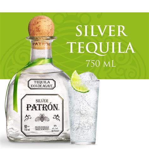 Patron Silver Tequila, 40% ABV - 750 ml Bottle - Walmart.com