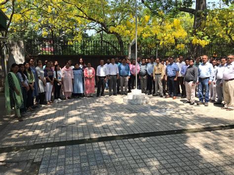 NCS officials at the flag-post on first Monday of each month | Official ...