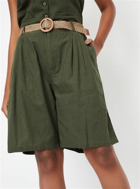 Buy Kalki x Max Women Solid Belted Shorts Online at just Rs. 899.0 ...