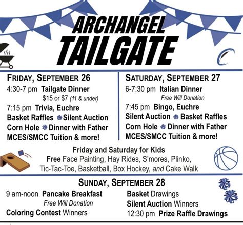Archangel Tailgate Feast Day Celebration , St. Michael the Archangel ...