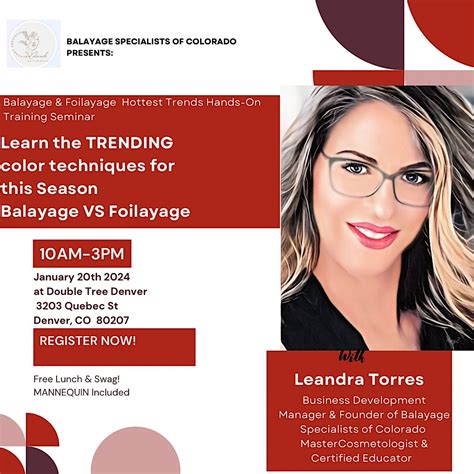 Balayage/Foilayage Hottest Trends Hands-On Training Seminar, DoubleTree ...