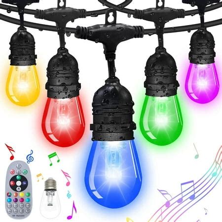 Image result for Color Changing Outdoor String Lights