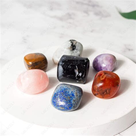 Seven Chakra Tumble Stones Pack Of 7 - Balance and Serenity