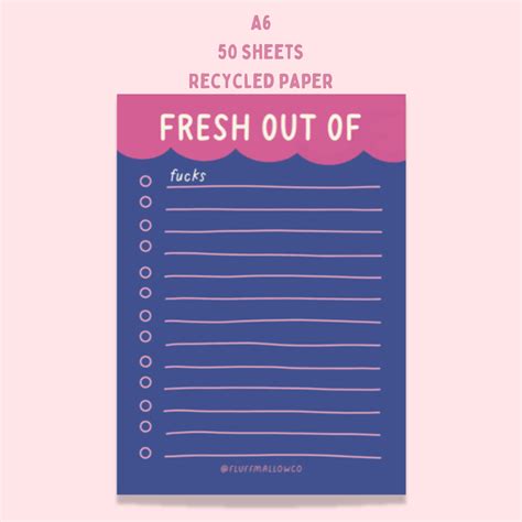 RePop Gifts | Fresh out of funny grocery list pad