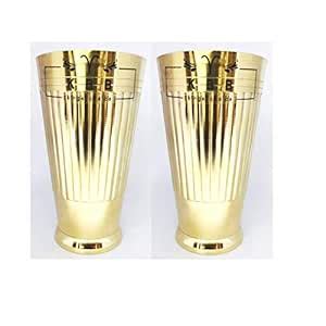 Buy KBB LASSI GlassBrass Glass PAHALDAR No.18 (350 ml ;KBB-P2-083) (2 ...