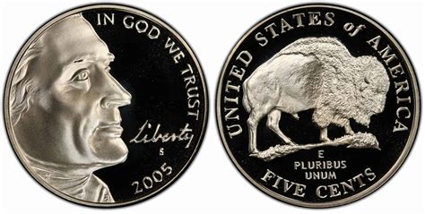 2005 Buffalo Nickel Error List & Value