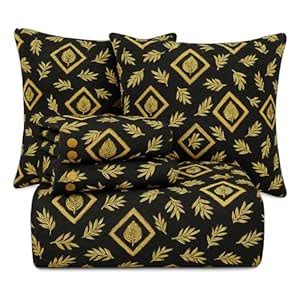 BSB HOME 220 TC 5 Piece Bedding Set with 1 Pc Bedsheet, 2 Pc Quilted ...