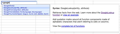 Image result for Google Spreadsheet Functions API