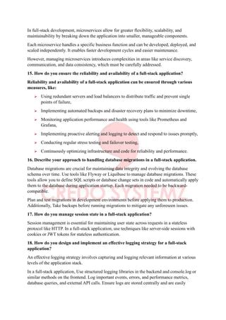 Image result for Java Full-Stack Interview Questions