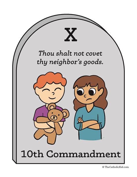 10 Commandments For Kids Free Printable10 Commandments Meaning