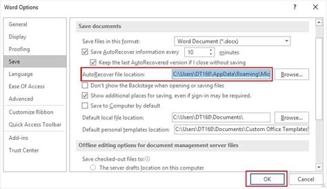 How To Enable/Disable Microsoft Word Autosave