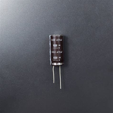 470uF 80V Aluminum Electrolytic Radial Capacitor – REES52