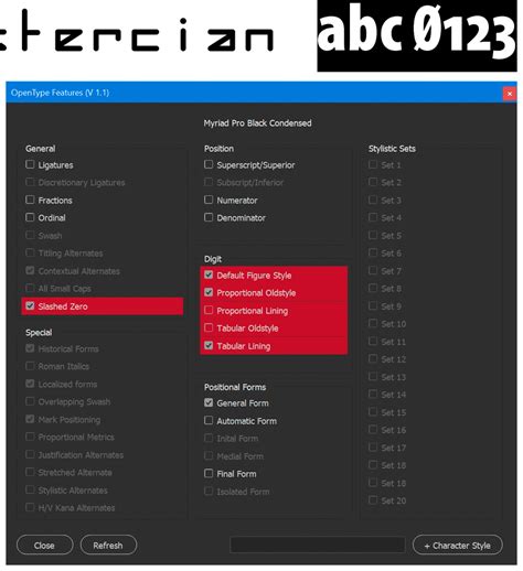 Image result for OpenType InDesign