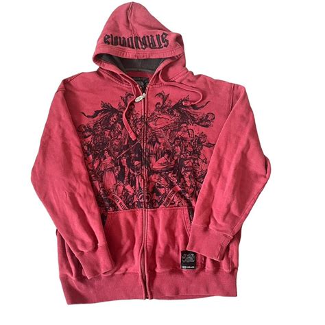 Ecko Unltd. Men's Red Hoodie | Depop