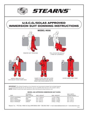 Immersion Suit Donning Instructions Pdf - Fill and Sign Printable ...