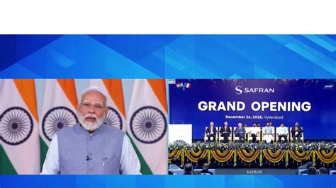 PM Modi inaugurates Safran MRO facility in Hyderabad, eyes global hub