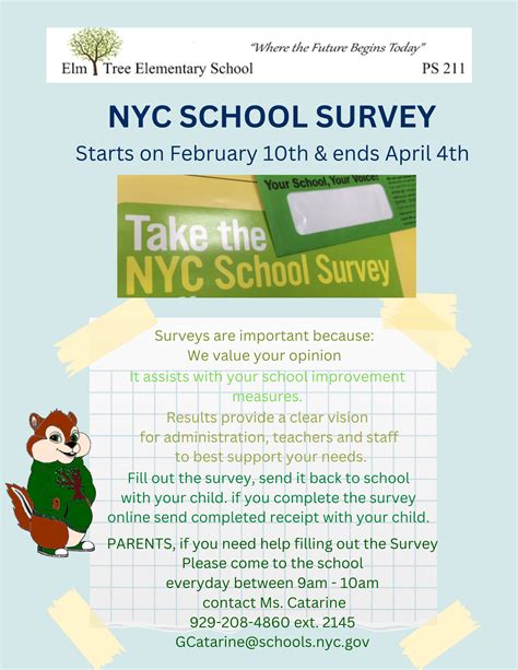 NYC School Survey 2025 – Your Voice Matters! – P.S. 211 News (Current ...