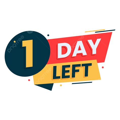 カウントダウン数残り1日バナー ベクターイラスト画像とPNGフリー素材透過の無料ダウンロード - Pngtree