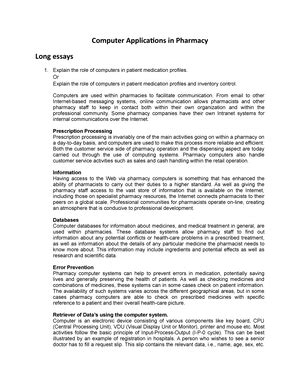 Data graphics - Computer in pharmacy - Computer Fundamentals - Studocu