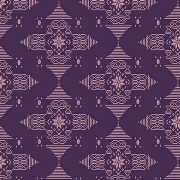 Purple traditional songket pattern | Premium Vector
