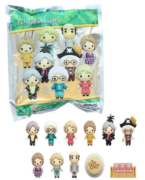 The Golden Girls Series 1 Blind Bagged 3D Foam Figural Bag Clip | 1 ...