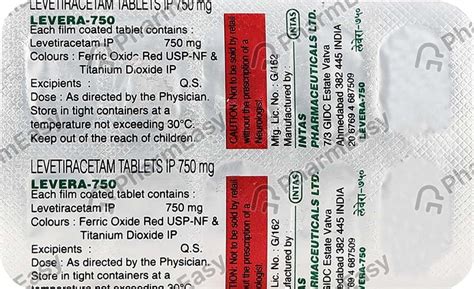 Levera 750 MG Tablet (10): Uses, Side Effects, Price & Dosage | PharmEasy