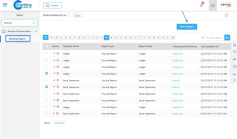 External Report Integration | Help Guide | Knowledge Base | CentraHub CRM