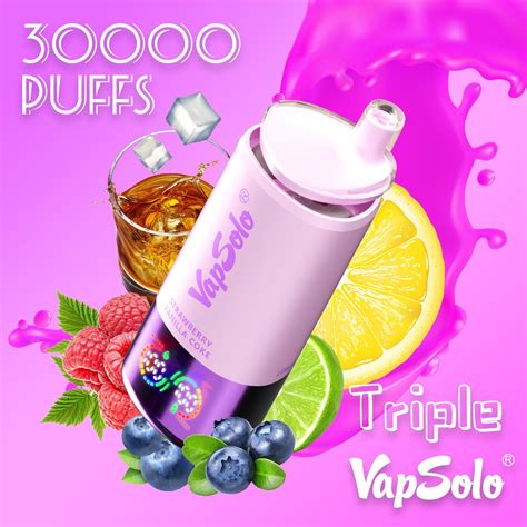 Vapsolo Triple 30000 Puff 3 Flavors in 1 New Vaper 30K 25K 40K Screen ...
