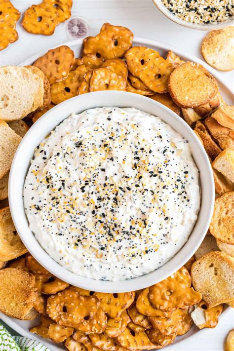 Everything Bagel Dip Recipe - Shugary Sweets