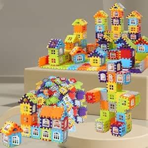 Buy VGRASSP DIY Colorful House Building Blocks Set Toy for Kids with ...