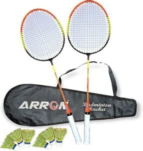 ARRON Fighter Single Shaft Wide Body Badminton Pack Of 2 Piece With 6 ...