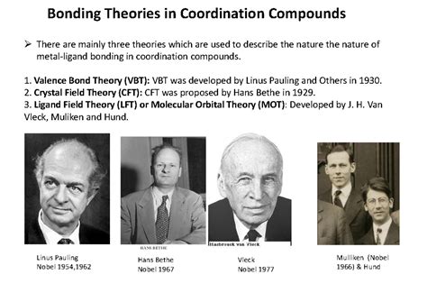 Crystal Field Theory - notes - There are mainly three theories which ...