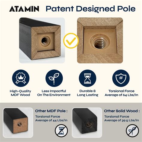 ATAMIN Alvis Edge 72" Floor Lamps for Living Room Decor(White)