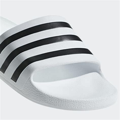 Shoes - Adilette Aqua Slides - White | adidas Qatar