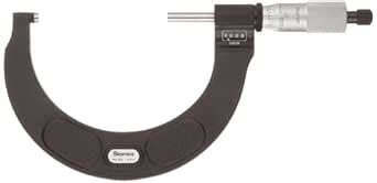Starrett 216RL-2 Digital Outside Micrometer, Ratchet Stop, Lock Nut, 1 ...