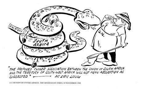 A cartoon by Enver Ahmed (14 Nov 1948) - The Nehru Archive