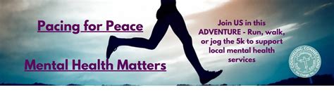 Pacing for Peace: Mental Health Matters 5k (Supporting Counseling ...