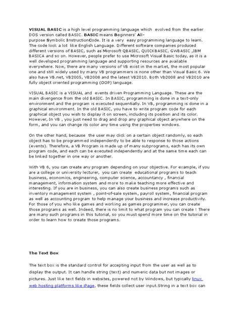 Visual Basic Language PDF 的图像结果