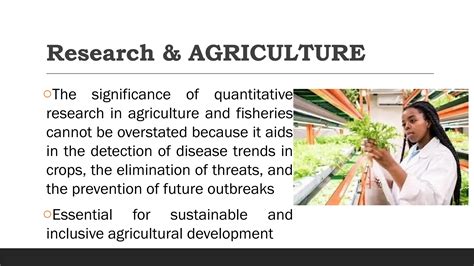 Agriculture In Quantitative Research