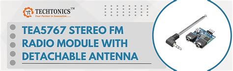 Techtonics TEA5767 Stereo FM Radio Module 76-108MHZ with Detachable ...