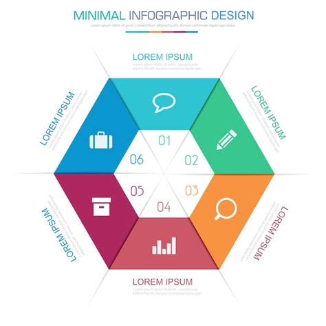 Circle infographic elements with business icon on full color background ...